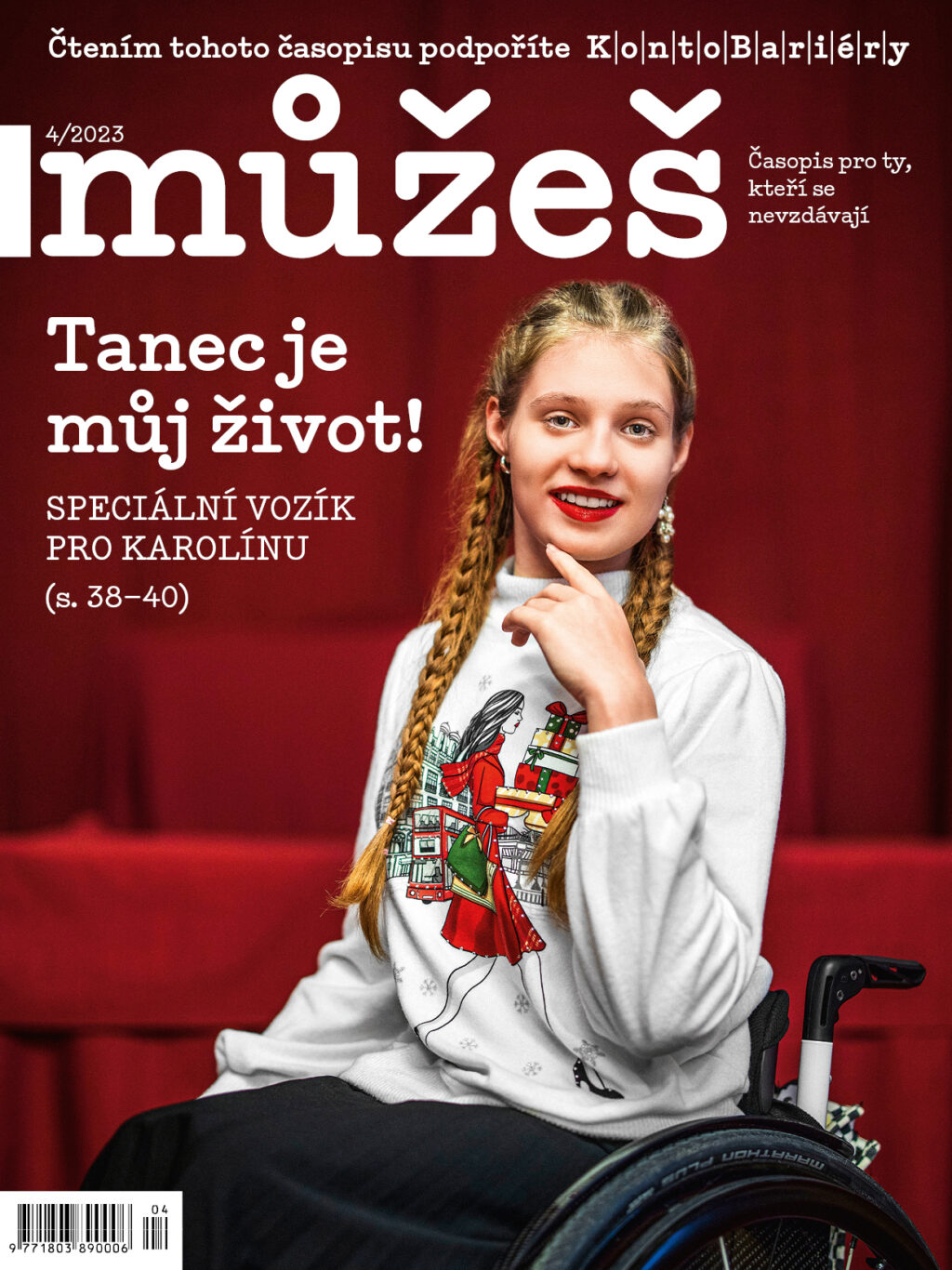 žena na vozíku